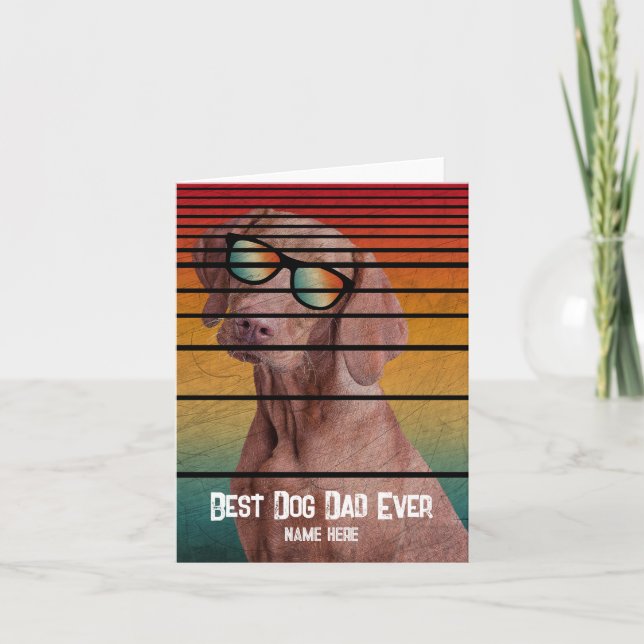 TRENDY BEST DOG DAD EVER FATHERS DAY GIFT INVITATION (Front)
