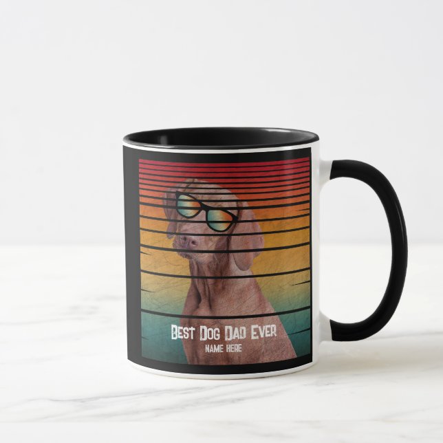 TRENDY BEST DOG DAD EVER FATHERS DAY GIFT MUG (Right)