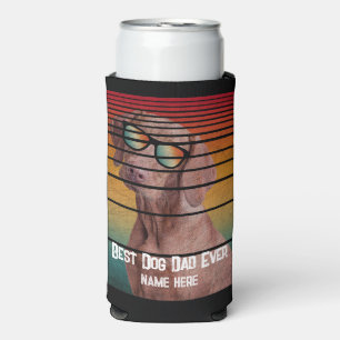 TRENDY BEST DOG DAD EVER FATHERS DAY GIFT SELTZER CAN COOLER