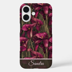 Trendy Best Friend Gift Calla Lilies Floral Custom iPhone 16 Case