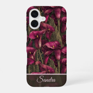 Trendy Best Friend Gift Calla Lilies Floral Custom iPhone 16 Case