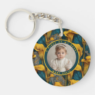 Trendy Best Gifts For Men Custom Calla Lilies Key Ring