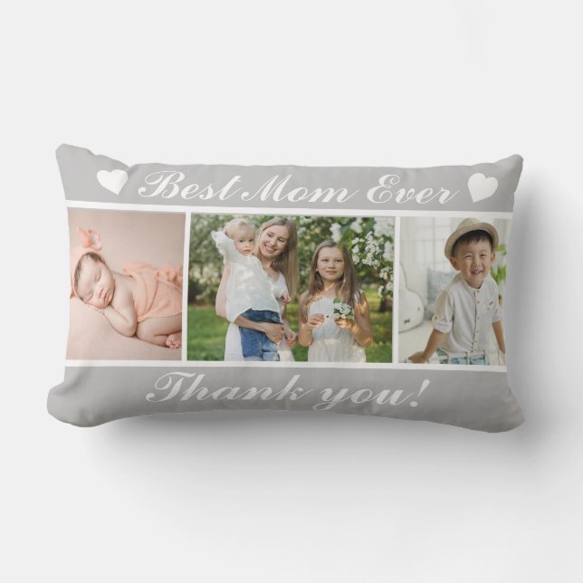 Trendy Best Mum Ever Mother's Day Lumbar Cushion (Front)