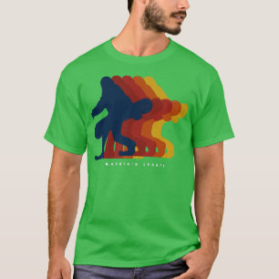 Trendy Bigfoot Snowboard Colourful Overlay T-Shirt