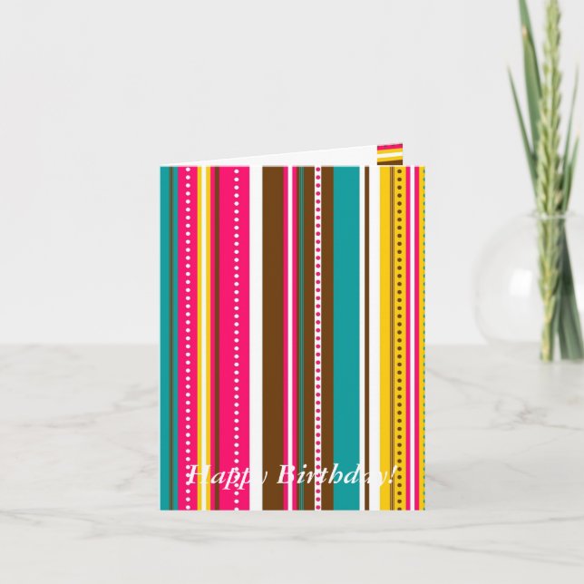Trendy Birthday Card! Card (Front)
