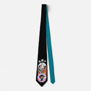 Trendy Birthday Holiday Gift Custom Photo Text Tie
