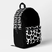 Trendy Black and White Cow Print Pattern