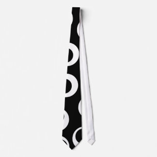 Trendy black and white retro design. Custom Tie