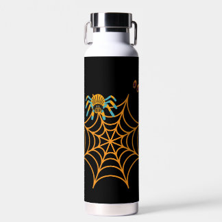 trendy black beautiful Spider Web  water bottle