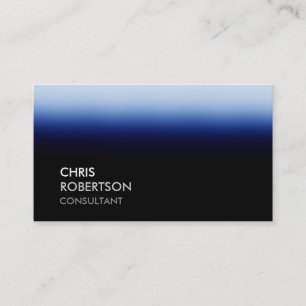 Trendy Black Blue Attractive Business Card