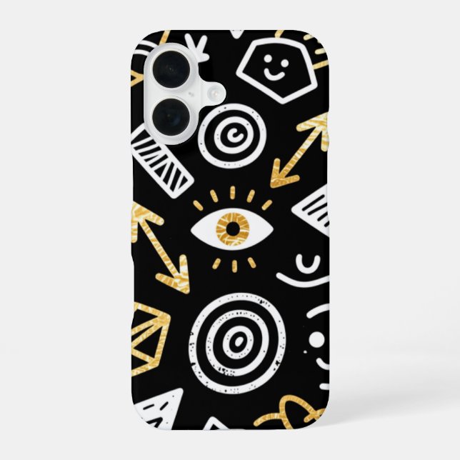 Trendy Black Matte Phone Case (Back)
