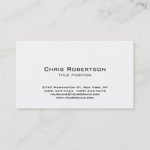 Trendy Black White Charming Business Card