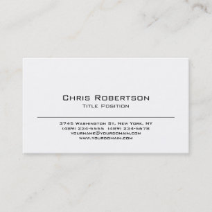 Trendy Black White Charming Business Card