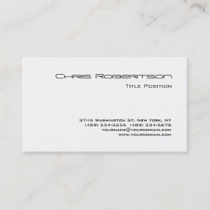 Trendy Black White Charming Business Card