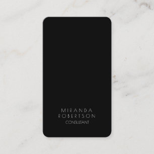 Trendy Black White Creative Consultant Manager Business Card