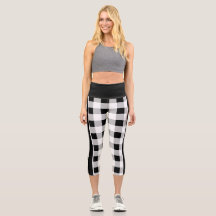 Trendy Black White Grey Chequered Pattern Custom