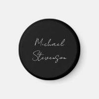 Trendy Black White Handwritten Minimalist