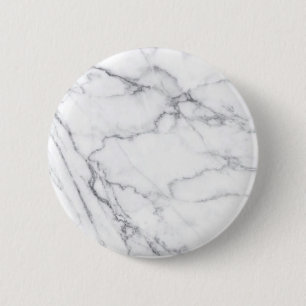 Trendy Black White Marble Stone 6 Cm Round Badge
