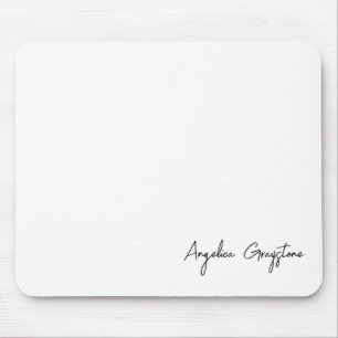 Trendy Black & White Personalised Name Mouse Mat