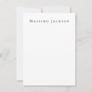 Trendy Black & White Plain Creative Modern Card