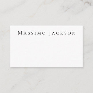 Trendy Black & White Plain Creative Modern Enclosure Card