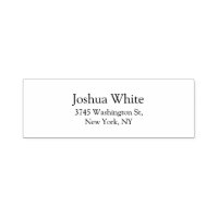 Trendy Black & White Plain Elegant Legible