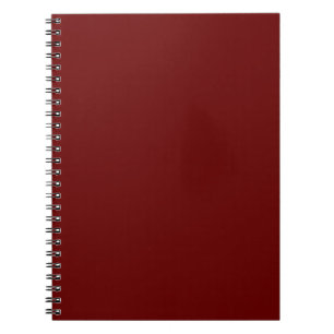 Trendy Blood Red Solid Colour Elegant Notebook