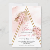 Trendy Blush Pink Orchid Dried Palm Rise and Shine