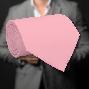 Trendy Blush Pink Solid Colour Classic Elegant Tie