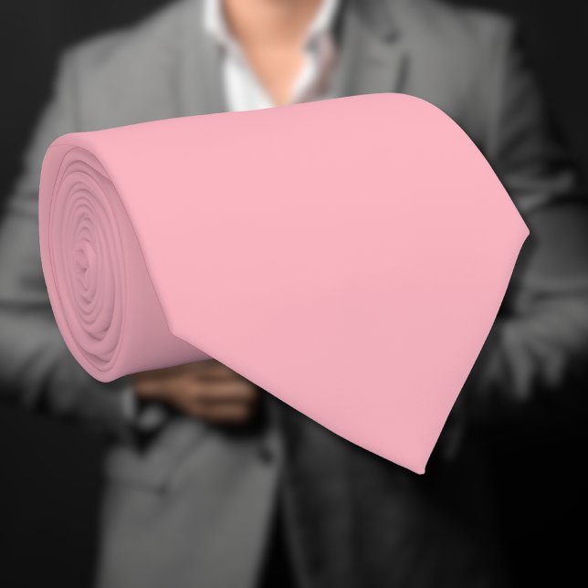 Trendy Blush Pink Solid Colour | Classic Elegant Tie (Creator Uploaded)