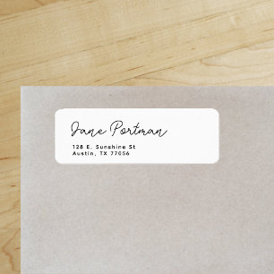 Trendy Bohemian  Minimalist Return Address
