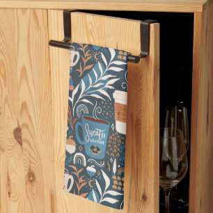 Trendy Boho Fall Tea Towel