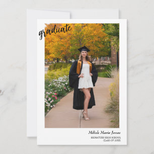 Trendy Boho Graduation Party Invitation