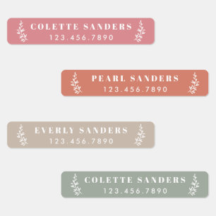 Trendy Boho Iron On Name
