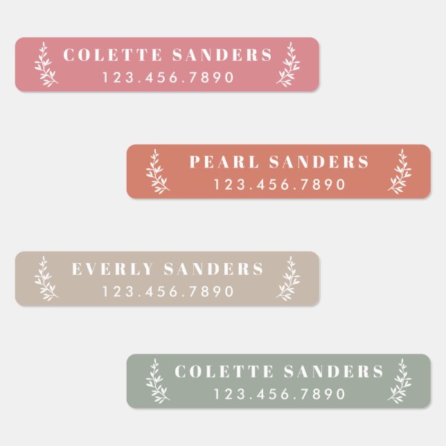 Trendy Boho Iron On Name (Group)
