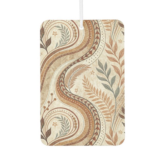 Trendy Boho Pattern Air Freshener (Front)