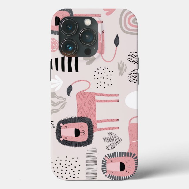 Trendy Boho Pink Green Yellow Tough Case (Back)