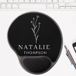 Trendy Boho Rustic Black And White Personalised Gel Mouse Mat<br><div class="desc">Elevate your workspace with our Trendy Boho Rustic Black and White Personalised Gel Mouse Pad, where functionality meets refined elegance. This custom ergonomic mouse pad features a wrist rest designed for maximum comfort during long hours at the desk, making it a thoughtful gift for your boss or coworker. The stylish...</div>