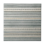 Trendy Boho Stripe Tile<br><div class="desc">Add a touch of boho style to your home decor with this trendy boho stripe ceramic tile. The simple neutral design is perfect for adding modern style to any room in your home. Use it as a decorative accent piece or incorporate it into a larger tile installation for a stylish...</div>