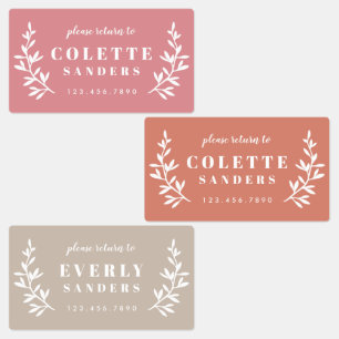 Trendy Boho Trio Waterproof Name