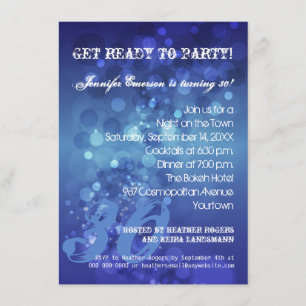 Trendy Bokeh Party Invitation