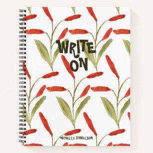 Trendy Bold Pattern Write On Customed Notebook