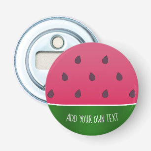 Trendy Bold Watermelon Custom Text Bottle Opener
