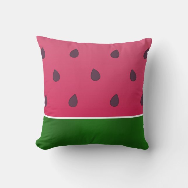 Trendy Bold Watermelon Graphic Cushion (Front)
