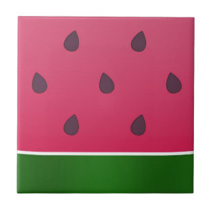 Trendy Bold Watermelon Graphic Tile