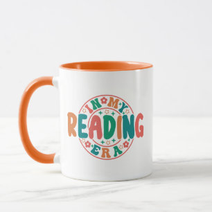 Trendy Book Lover "In My Reading Era" Sticker Mug
