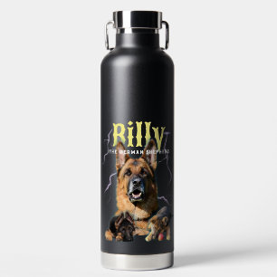 Trendy Bootleg Personalised Dog Photo 90s Water Bottle