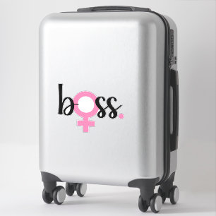 Trendy Boss Lady Modern Typography Black Pink