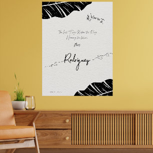 Trendy Bridal Shower Welcome Sign, Customizable  Poster