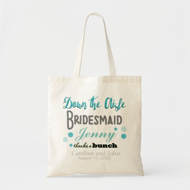 Trendy Bridesmaid Tote Bag (Front)